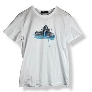 Miriam Ocariz Guggenheim Bilbao Shirt Women Size XS Organic Cotton Made in Spain